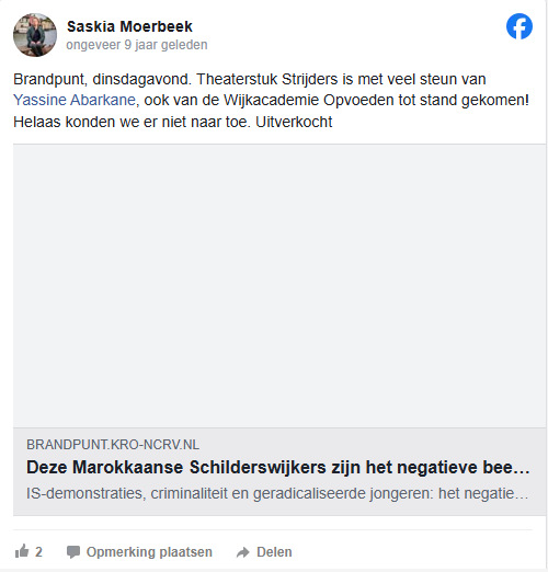 Facebook-bericht
